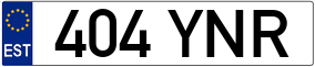 Trailer License Plate